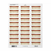 エレガントトレンディーホリデーのクリスマスツリーの輝き ラベル (フルシート)