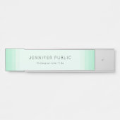 エレガントトレンディーミントグリーンテンプレート サインプレート (正面)