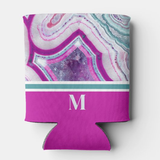 エレガントトレンディーモダンイニシャルモノグラム 缶クーラー (裏面)