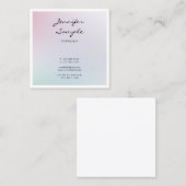 エレガントトレンディーモダンクリエイティブデザインプロフェッショナル スクエア名刺 (正面/裏面)