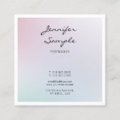 エレガントトレンディーモダンクリエイティブデザインプロフェッショナル スクエア名刺 (正面)