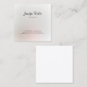 エレガントトレンディーモダンデザインプロフェッショナルスタイリッシュ スクエア名刺 (正面/裏面)