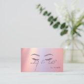 エレガントトレンディー光沢、グリッターの点滅、化粧 名刺 (スタンド正面)