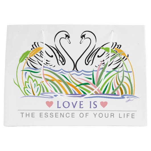 エレガントトレンディー大抱き枕 ラージペーパーバッグ (正面)