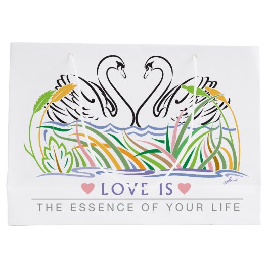 エレガントトレンディー大抱き枕 ラージペーパーバッグ (裏面)