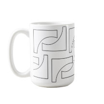 エレガントトレンディー幾何学白黒