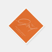 エレガントトレンディー書道台本の卒業 スタンダードカクテルナプキン (角)