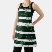 エレガントトレンディー水の色離れのストライプ + エプロン (インサイチュ)