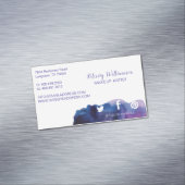 エレガントトレンディー水彩化粧品師 マグネット名刺 (インサイチュ)