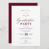 エレガントトレンディー法科卒業会 招待状 (正面/裏面)