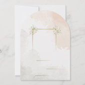 エレガントトレンディー結婚式招待状 招待状 (裏面)