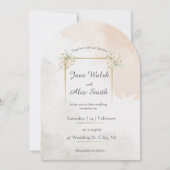 エレガントトレンディー結婚式招待状 招待状 (正面)