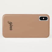エレガントトレンディー茶カスタマイズ Case-Mate iPhoneケース (裏面(横))