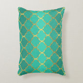 エレガントトレンディー金ゴールドフェイクグリッター箔 アクセントクッション (正面(垂直))