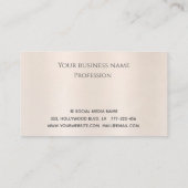 エレガントトレンディー高級パール爪、 ネイル ロイヤリティカード (裏面)