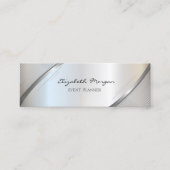 エレガントトレンディー、シルバーストライプズ スキニー名刺 (正面)