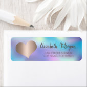 エレガントトレンディー、バラ金ゴールドハート、ホログラフィック ラベル (インサイチュ)