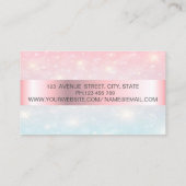 エレガントトレンディー《写真》ぼけ味金ゴールドフレーム 名刺 (裏面)