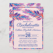 エレガントトロピアートカル離れバチェロレッテ 招待状 (正面/裏面)