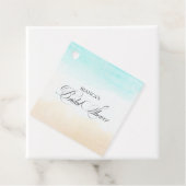 エレガントトロピカルコースタルブライダルシャワー フェイバータグ (インサイチュ)