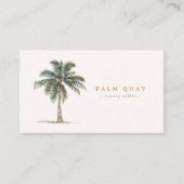 エレガントトロピカルパームツリーバケーションビーチレンタル 名刺 (正面)