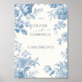 エレガントトワフランスのイルフローラウェディングカード&ギフト ポスター (正面)