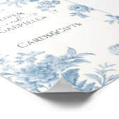 エレガントトワフランスのイルフローラウェディングカード&ギフト ポスター (角)