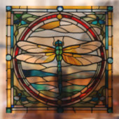 エレガントトンボフェイクイステンドグラス ウィンドウサイン (シート2)