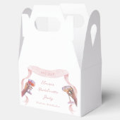 エレガントトーストバチェロレッテ可愛いユニークピンクリボン フェイバーボックス (オープン)