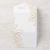 エレガントドレス ブライダルシャワー オールインワン招待状 (外側)