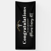 エレガントナース卒業白黒 横断幕 (縦)