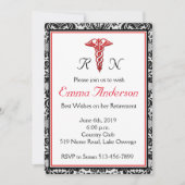 エレガントナース退職パーティの招待状 招待状 (正面)