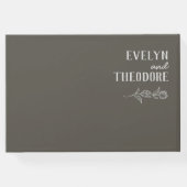 エレガントニュートラル・ライン・ア結婚ート ゲストブック (裏面)