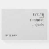 エレガントニュートラル・ライン・ア結婚ート ゲストブック (正面)