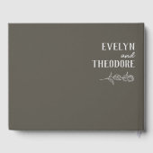 エレガントニュートラル・ライン・ア結婚ート ゲストブック (裏面)