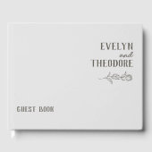エレガントニュートラル・ライン・ア結婚ート ゲストブック (正面)