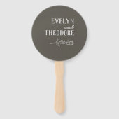 エレガントニュートラル・ライン・ア結婚ート ハンドファン (裏面)