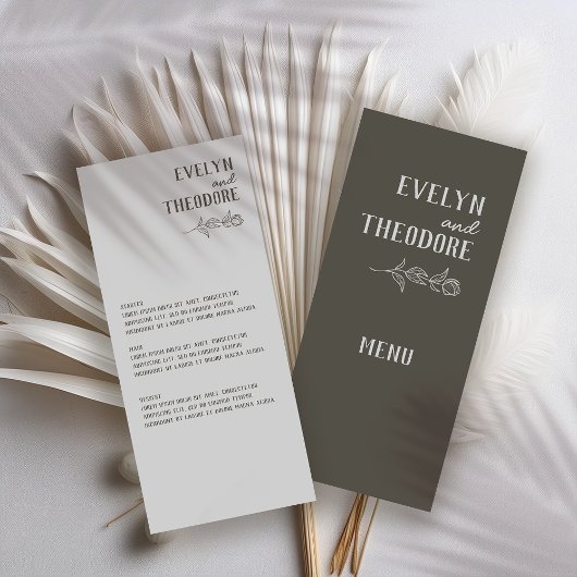 エレガントニュートラル・ライン・ア結婚ート メニュー