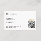 エレガントネイルアーティストビジネスおよびeAppointmentカード 名刺 (裏面)