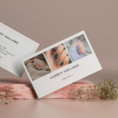 エレガントネイルアーティスト写真コラージュ 名刺