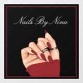 エレガントネイルアーティスト美しいサロン促進 ウィンドウサイン (シート)