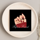 エレガントネイルアーティスト美しいサロン紹介カード 紹介カード