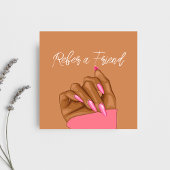 エレガントネイルアーティスト美しいサロン紹介カード 紹介カード