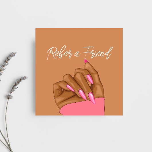 エレガントネイルアーティスト美しいサロン紹介カード 紹介カード