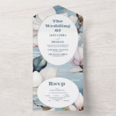 エレガントノリア結婚ス オールインワン招待状 (内側)