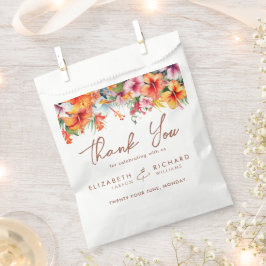 エレガントハイビスカスフラワートロピカル結婚フローラ フェイバーバッグ