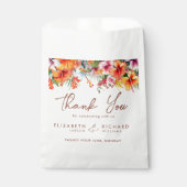 エレガントハイビスカスフラワートロピカル結婚フローラ フェイバーバッグ (正面)