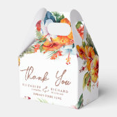 エレガントハイビスカスフラワートロピカル結婚フローラ フェイバーボックス (正面サイド)