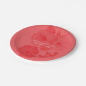 エレガントハイビスカス結婚ズ ペーパープレート (アングル)