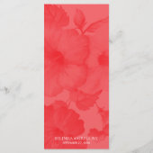 エレガントハイビスカス結婚ズ メニュー (裏面)